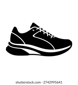 Minimalist running shoe design showcasing sleek athletic footwear silhouette