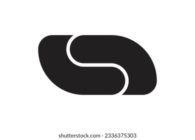 Diseño de plantilla de logotipo S minimalista