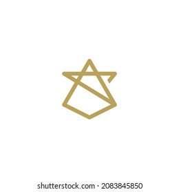 Minimalist SA Monogram Logo Design