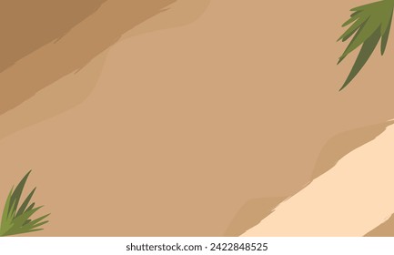 Minimalist sale banner template for social media posts, mobile apps, banners design, web or internet ads. Trendy abstract template with nature concept.