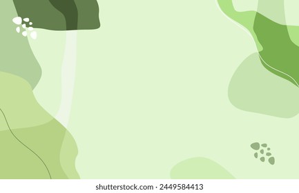 Minimalist sale banner template for social media posts, mobile apps, banners design, web or internet ads. Trendy abstract template with nature concept.