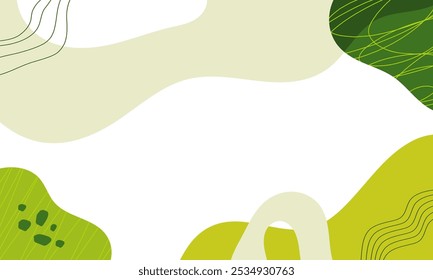 Minimalist sale banner template for social media posts, mobile apps, banners design, web or internet ads. Trendy abstract template with nature concept.