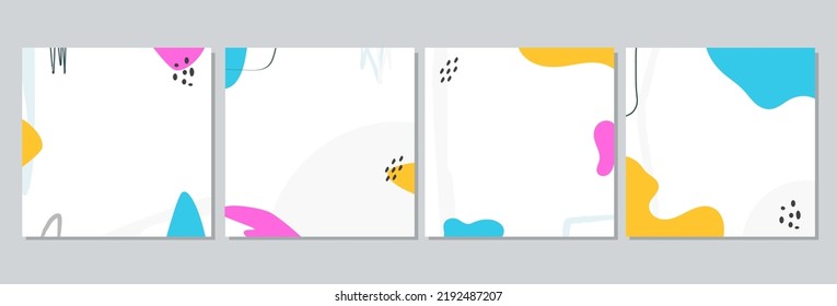 Minimalist sale square banner template for social media posts, mobile apps, banners design, web or internet ads. Trendy abstract square template with colorful concept.