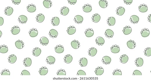 minimalist scatter seamless pattern with cute elephant footprint. repeat background design