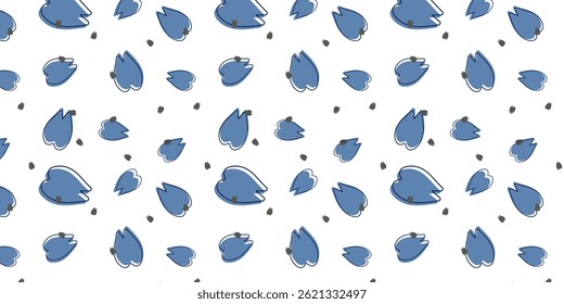 minimalist scatter seamless pattern with giraffe footprint. animal footprint background for textile, wrapping and other