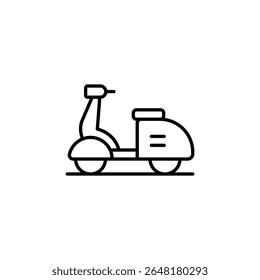 Ilustração De Scooter Minimalista Em Fundo Transparente Para Projetos Criativos