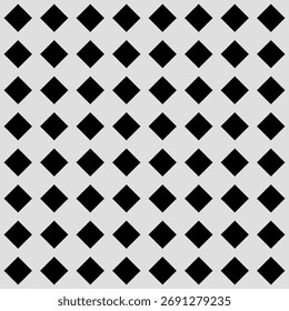 Minimalistisches nahtloses Diamantmuster. Abstrakter geometrischer Gitterhintergrund in Schwarz und Hellgrau