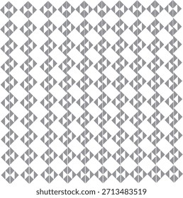 Minimalist seamless geometric pattern with gray triangles for textile and home decoration