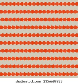 minimalist seamless pattern with hand drawn elements,red and beige color, mid-century modern,