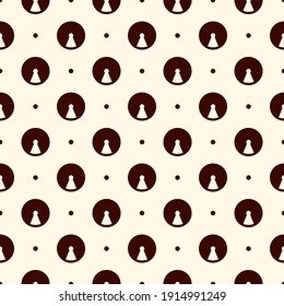 Minimalist seamless pattern. Repeated segmented circles abstract ornament. Geo modern background. Geometric minimal design wallpaper. Simple digital paper, textile print. Vector illustration