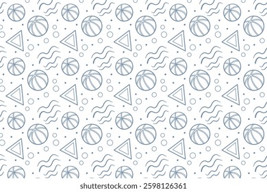 Minimalist Seamless Pattern Vector Illustration Background