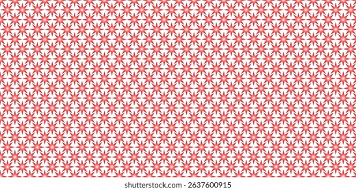 A Minimalist Seamless Red Gradient Star Clusters Pattern Background for Wrapping Paper or Fabric Design on Vector Illustration