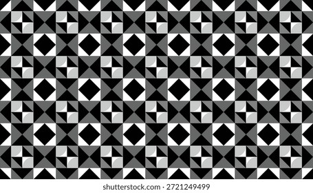 Diseño minimalista de mosaico de triángulo sin costuras. Modelo geométrico monocromático moderno de la repetición