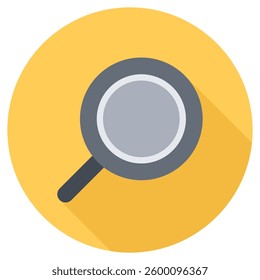 Minimalist search icon design, symbolizing exploration, discovery, and information finding.