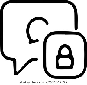 Minimalist Secure Communication Icon Design - Powered by Shutterstock - Get 15% off with code: PIKWIZARD15