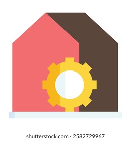 Minimalist settings icon representing system configuration, preferences, and tools for digital devices and applications.