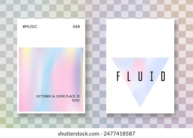 Minimalist Shape. Abstract Mesh. Purple Holograph Paper. Plastic Screen. Geometric Foil. Isolated White Illustration. Digital Vector. Pink Minimalist Shape