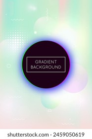 Minimalist Shape. Purple Round Texture. Rainbow Design. Memphis Flyer. Hologram Fluid. Simple Dots. Tech Fluorescent Backdrop. Shiny Vector. Blue Minimalist Shape