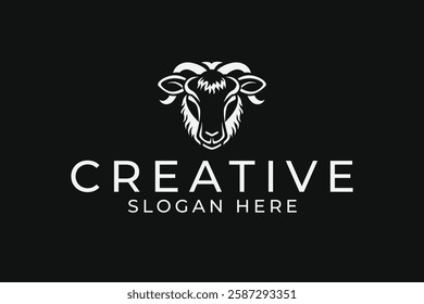 minimalist sheep logo design vector sublimation