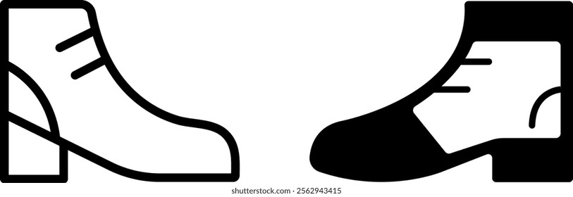 "Minimalist Shoe Icon Vector Design"