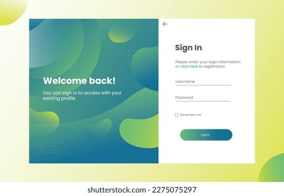 minimalist sign in forms with turquoise gradient for registration and login forms page. Professional web design, full set of elements