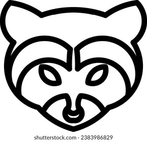 Minimalist silhouette of a fox