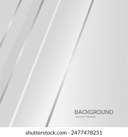 Diseño de fondo abstracto de plata minimalista. Elementos gráficos exclusivos futuristas para publicidad, tarjetas de felicitación, Sitio web, cartel, Anuncio, clave visual, cubierta de libro, folleto, etc... Vector EPS