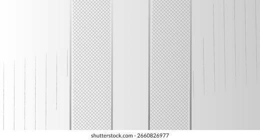 Fondo minimalista de gradiente plateado con malla abstracta y Elementos lineales, ideal para temas tecnológicos, diseño de empaques, arquitectura o imágenes de marca de lujo