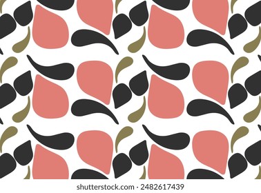 Minimalist and Simpel Floral Pattern Designs, Vector flower seamless pattern
