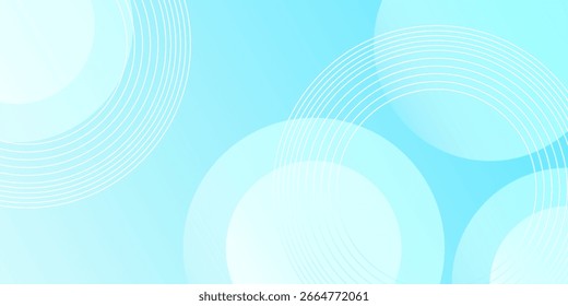 Minimalistischer und einfacher Banner-Hintergrund, weiche blaue Abstufungen. Kreiseffektstil geometrisch mit Rechtecklinie. 
