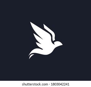 Minimalist and simple bird logo design