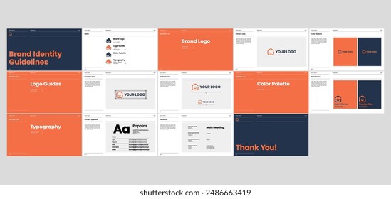 Minimalist Simple Brand Guideline Landscpae Template