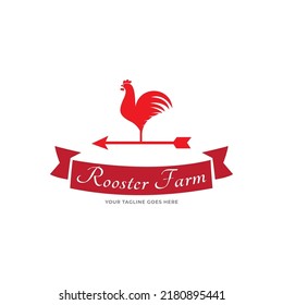 Minimalist and Simple Chicken Farm Logo.chicken farm logo vector illustration design, rooster on fence vintage logo design