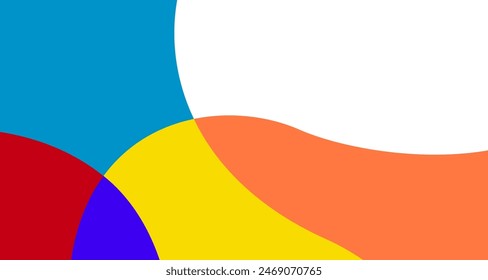 Fondo abstracto geométrico plano colorido simple minimalista para el verano
