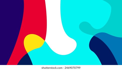 Fondo abstracto geométrico plano colorido simple minimalista para el verano