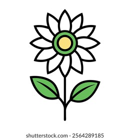 Minimalist Simple Flower Art Design