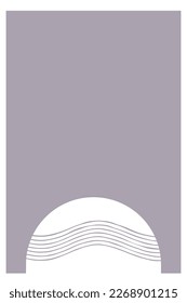 Minimalist Simple Graphic Poster Design. Soft Colored Minimalist Graphic Rectangle Poster Template Illustration 