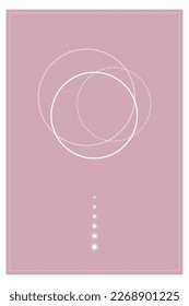 Minimalist Simple Graphic Poster Design. Soft Colored Minimalist Graphic Rectangle Poster Template Illustration 