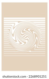 Minimalist Simple Graphic Poster Design. Soft Colored Minimalist Graphic Rectangle Poster Template Illustration 