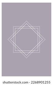 Minimalist Simple Graphic Poster Design. Illustration von weichfarbigem Minimalisten für grafisches Rechteck-Poster-Vorlage 