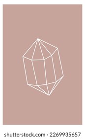 Diseño minimalista de póster de Boho en color negro y gráfico sencillo. Ilustración de la plantilla de afiche de arte de arte con un rectángulo gráfico minimalista de color suave 