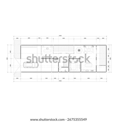 minimalist and simple house floor plan