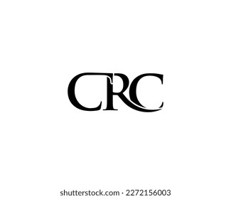 Minimalist Simple Letter CRC Logo Design Unique Modern Creative Abstract Vector Template.
