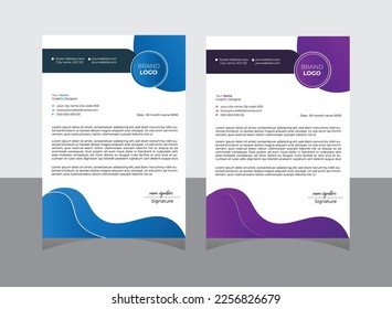 minimalist simple letterhead template  Design