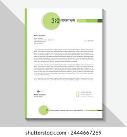minimalist simple letterhead template design