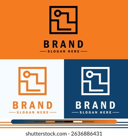 Minimalist and simple logo design is suitable for use in various businesses. This logo can be used for technology companies, fashion, or other companies.