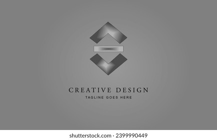 minimalist simple logo on a gray background