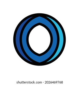 Minimalist and Simple Modern "O" Logo that Symbolize Open Minded and Trust