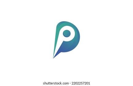 Minimalist, Simple P Letter Logo Design
