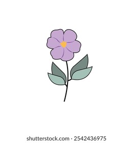 Minimalist and Simple Vector Flower illustration